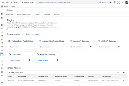 API hub OnRamp plugin flow