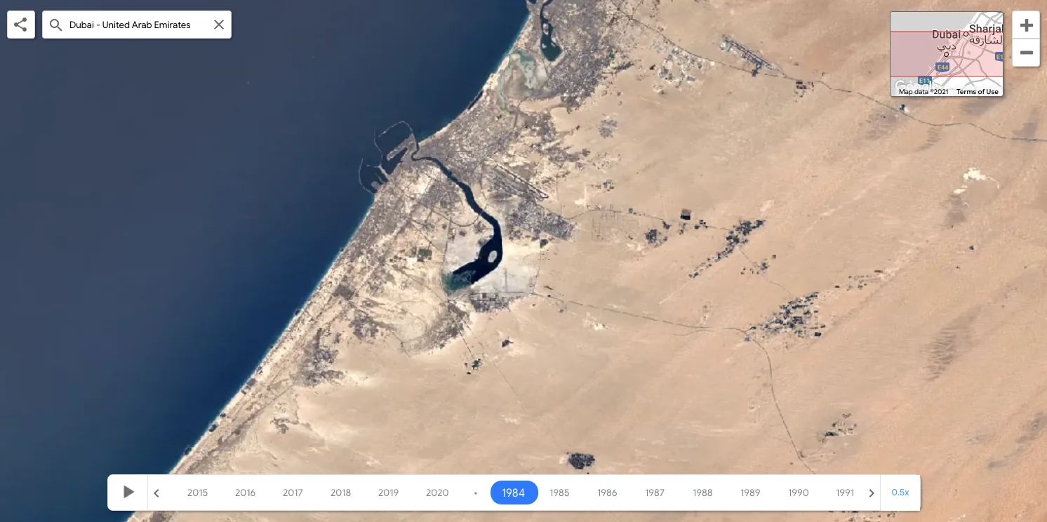 Google Earth Timelapse 1